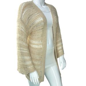 Anthropologie Akemi + Kin Crochet Knit Open Front Cardigan One Size